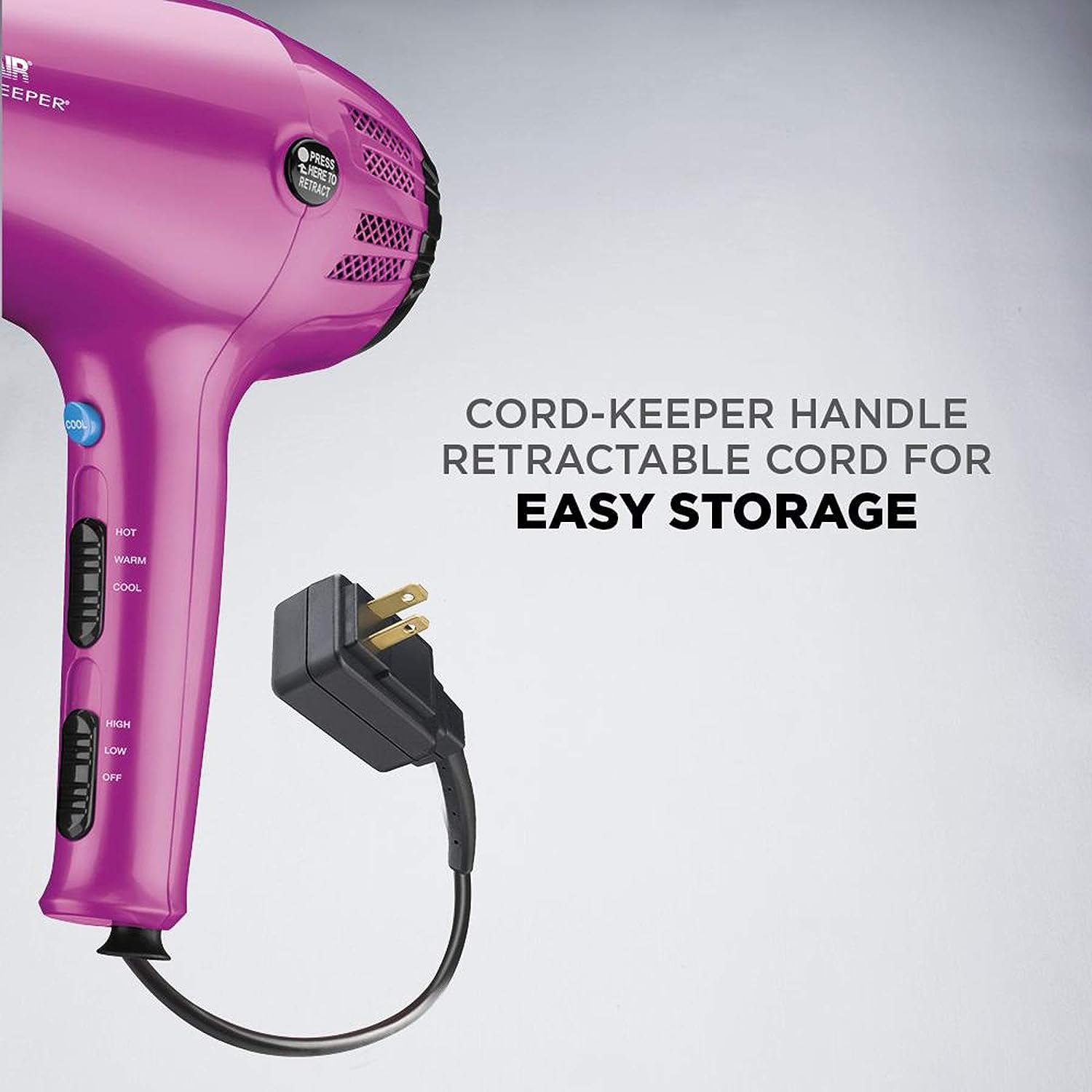 conair cord keeper travel hair dryer